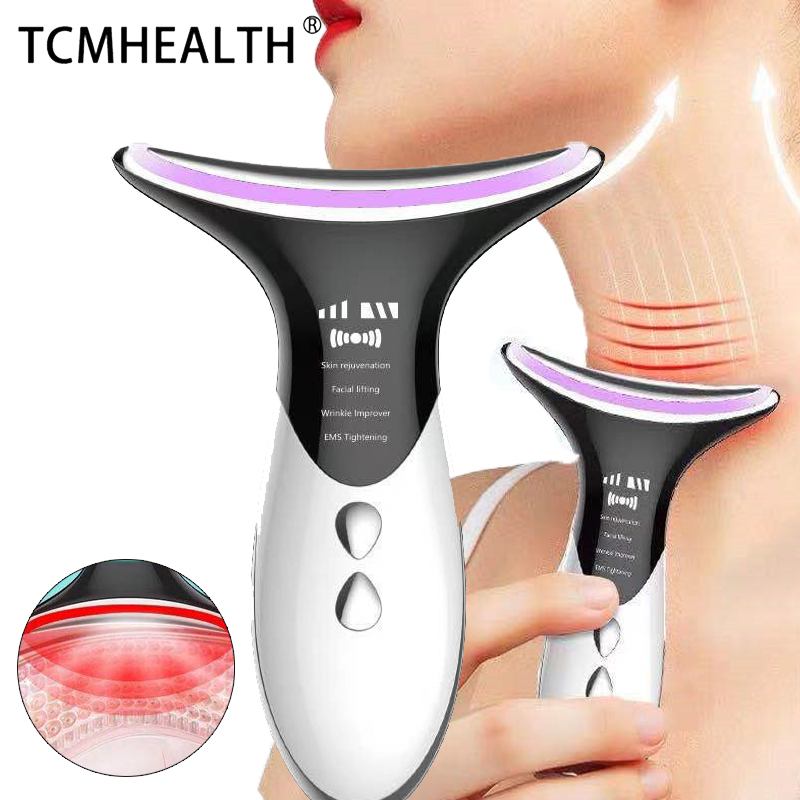 

Neck Anti Wrinkle Face Lifting Beauty Device LED Photon Therapy Skin Care Tighten Massager Reduce Double Chin WrinkleRemoval