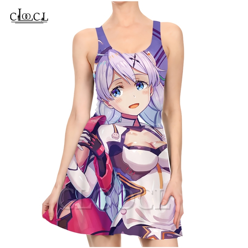

Japanese Anime Honkai Impact 3rd 3D Print Fashion Casual Summer Women Dresses Sexy Slim Sleeveless Beach Dress 220617, Dress women