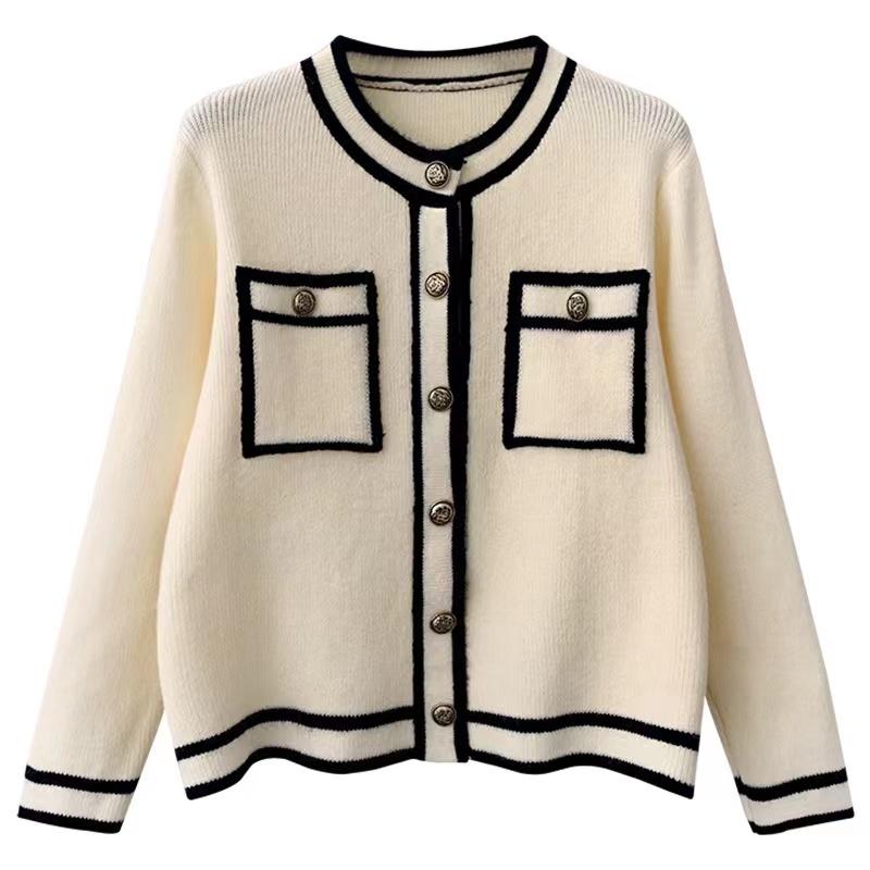 

Women's Knits & Tees Yellow Short Knitted Sweater 2022 Early Autumn Style Thin And Fashion Cardigan Jacket Women'S Factory PriceWomen's, Black