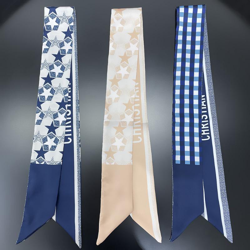 

Scarves Print Silk Satin Headband Scarf Women Skinny 90 5cm Hair Band Bag Wirst Belt Foulard Headkerchief Spring Ribbon Echarpe 2022Scarves