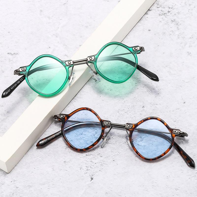 

Sunglasses D&T 2022 Fashion Round Women Men Gradients Lens Alloy Metal Frame Slender Type Designer Sun GlassesSunglassesSunglasses