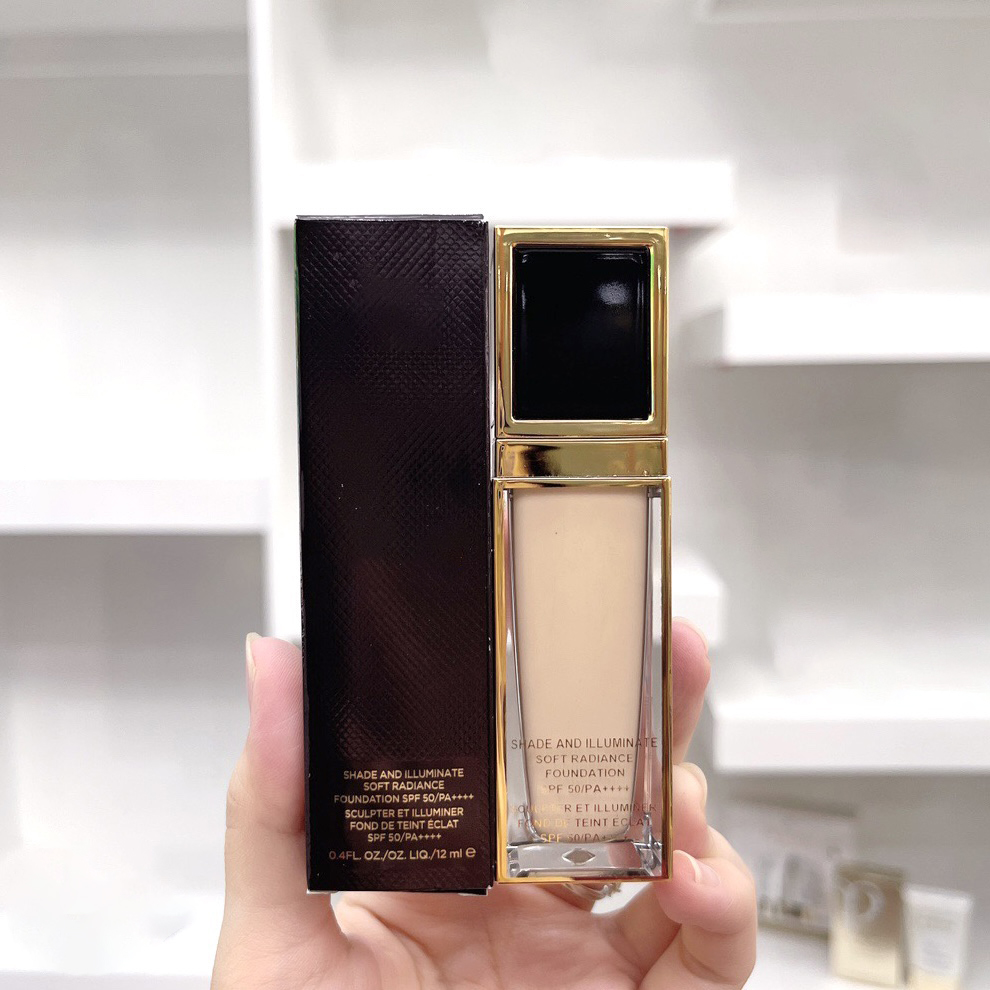 

Brand Shade And Illuminate Soft Radiance Foundation SPF 50 Makeup Cosmetics 12ml Full Coverage Lightweight Face Flawless Concealed, Mix colors