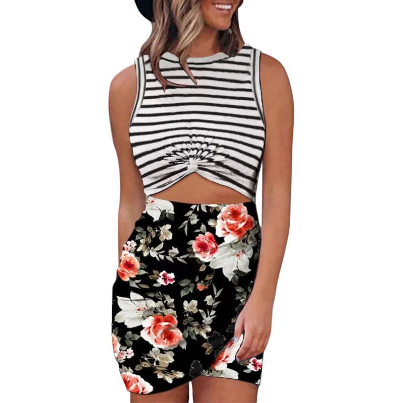

Casual Dresses Hollow Out Twist Bodycon Dress Women Sleeveless O-neck Wrap Slim Fit Party Evening Elegant Robe Femme VestidosCasual
