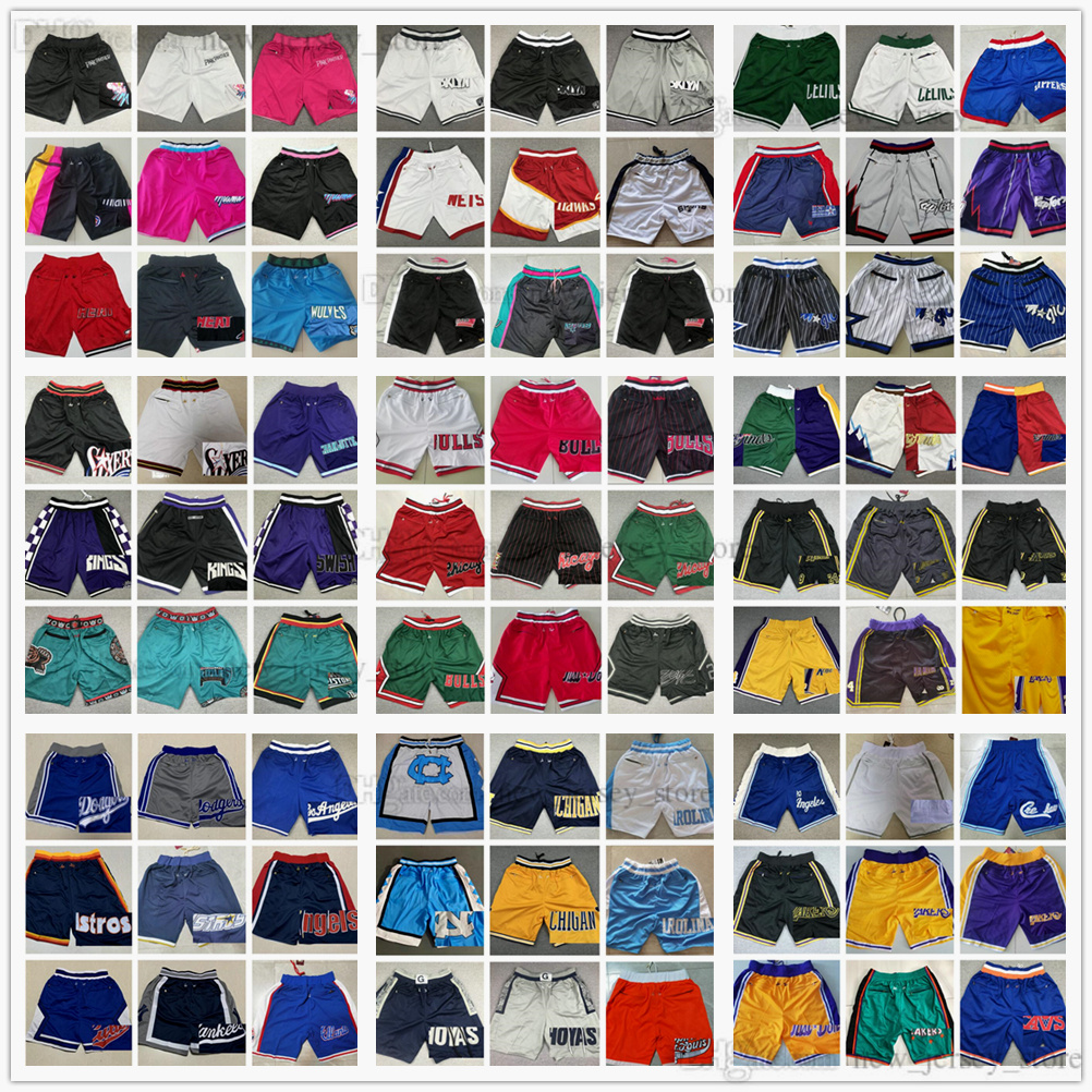 

Man Casual Sports Pocket Just Don Basketball Shorts 2022 New City Sportwear Pockets Breathable Gym Training Beach Pants Zipper Stitched Baseball Sweatpants Short, Choose number you need