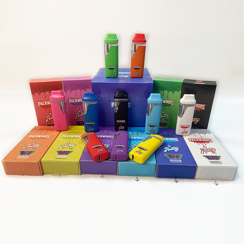 

Runtz x Packwoods Disposable vape pens 380mAh E cigarettes Rechargeable Battery Empty Vape Pen 1ml Vaporizer with Drawer box Packing 1000x