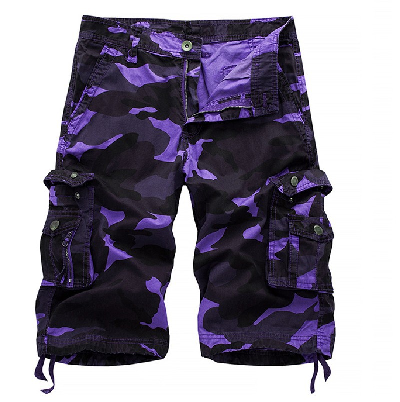 Men's Jeans Camo Pants Men's Oversized Cargo Camo Loose Pant Beach Trousers-image-762915150