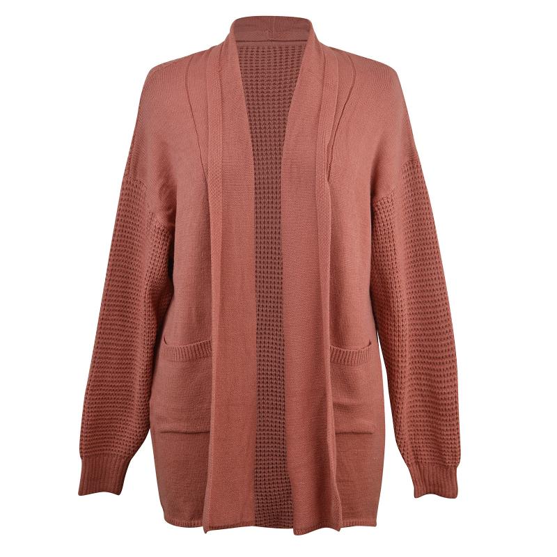 

Women' Sweaters Cardigan Women' Coat Long-sleeved With Pockets Sweater SweaterWomen, Beige