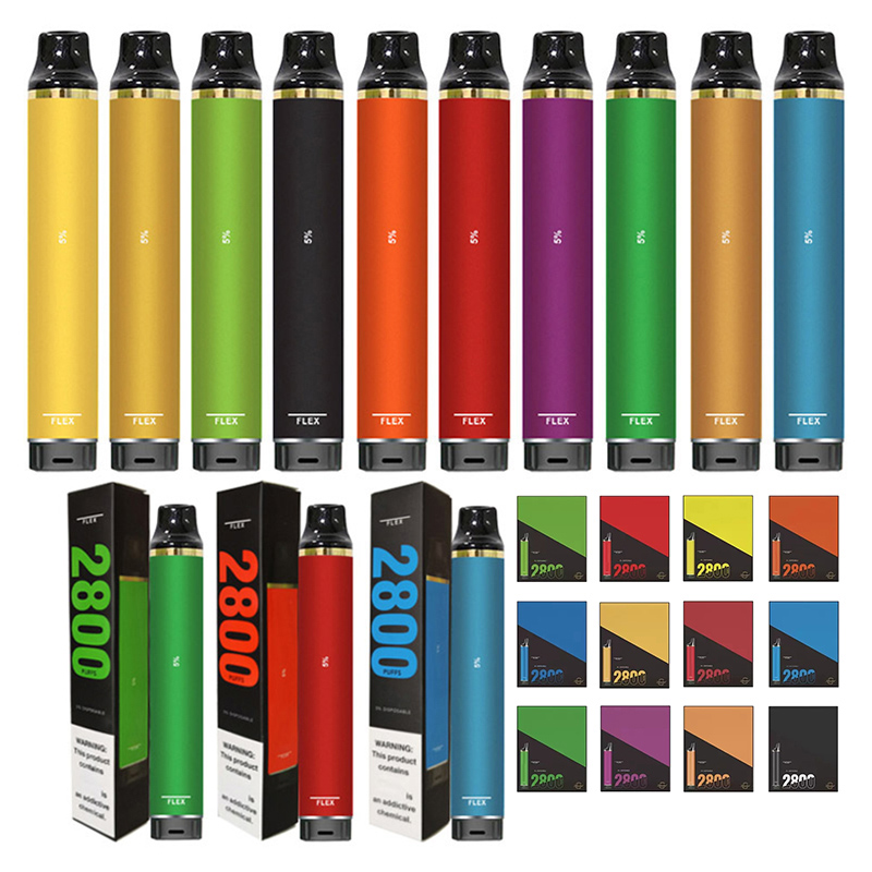 

Dampfen top sale smoking supplier Electronic Cigarettes Puff Flex 2800 Puffs vapor cigarros electronicos vapes disposables bulk disposable vape pen