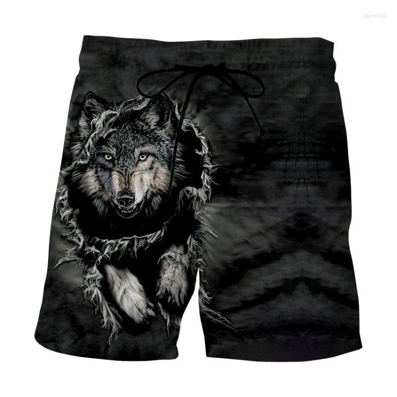 

Men's Shorts Brand Mens Summer Beach Board Boxer Trunks 2022 3D Wolf Print Boardshorts Men Casual Short Bermudas MasculinaMen's Naom22, Dk-130