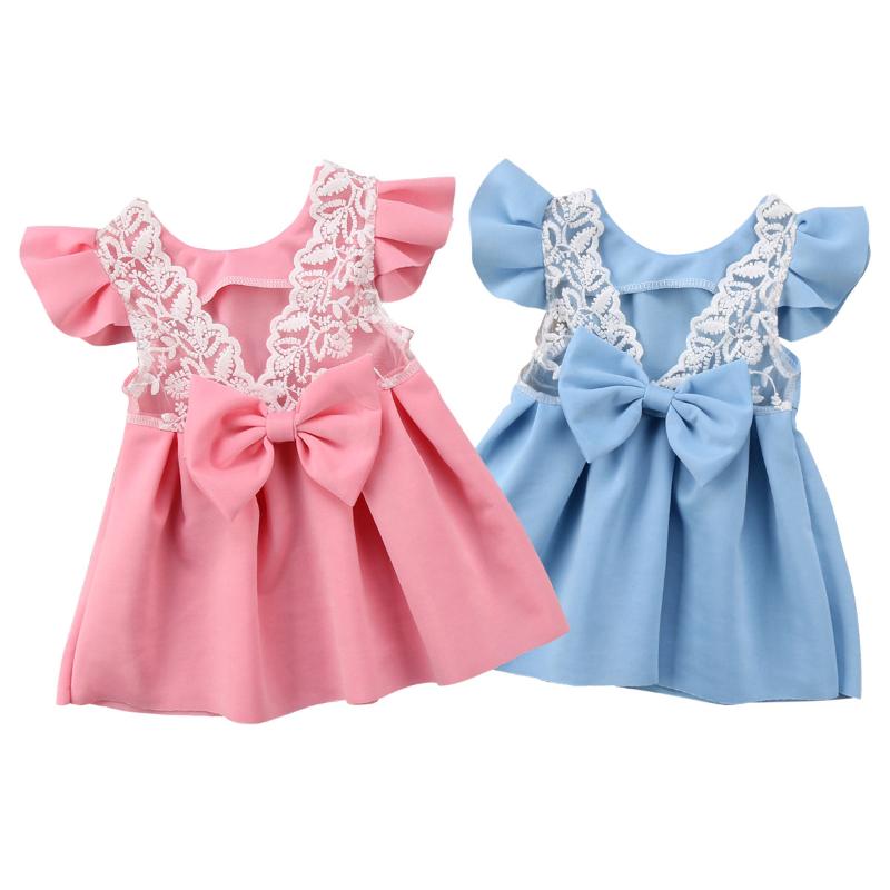 

Girl's Dresses Infant Born Baby Girls Dress Princess Lace Tutu Party Wedding Holiday For Summer Toddler CostumesGirl's, Blue