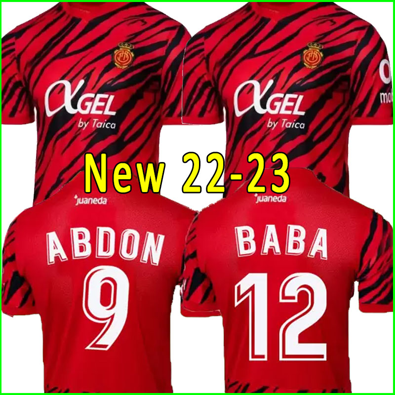 

22/23 RCD Mallorca soccer jerseys home 2022 2023 camiseta de fUtbol ABDON MURILLO JUnior MERVEIL CUFRE RAILLO Valjent Racing de Santander football shirt uniforms