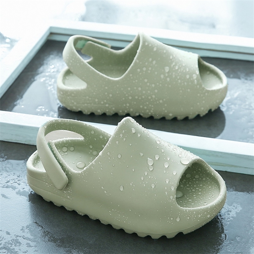 Baby Toddler Kids Adults SlipOn Fashion Sandals Boys Girls Foam Beach Summer Slides Bone Resin Children Lightweight Water Shoes 220621