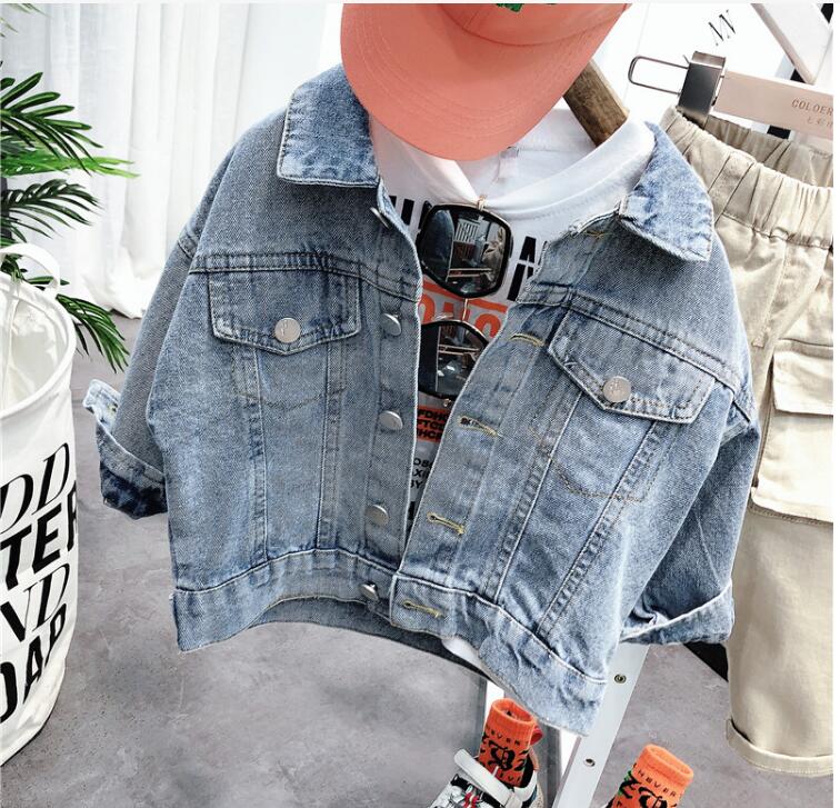 

2022 new boys' and children's clothes, exotic spring coat, children's spring cowboy coat, Navy blue