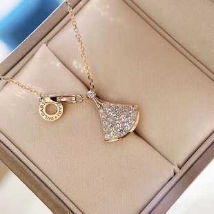 Four Leaf Clover Gold Cross Necklaces for Women Tungsten Pendant Picture Butterfly Silver Sun s Bubblegum-image-749041020