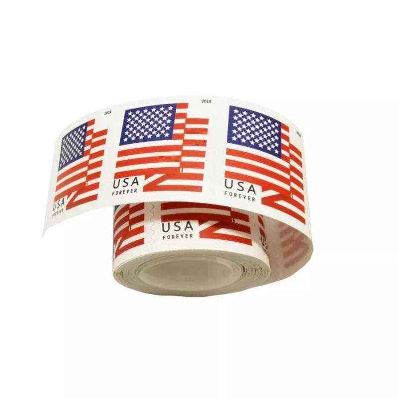Forever USA New Sealed first class Roll Coil Corsage love FWF10393 Wild Orchids USPS postage mailing laber for Christmas-image-778695249