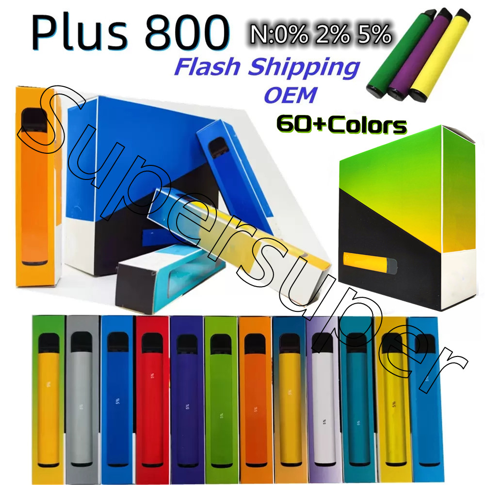 

Good Price Plus 800 Puffs 5% Disposable Vapes 550mAh Battery E Cigarettes 3.2ml Refillable Vapor Pod Mesh Coil Device Draw-Activated Firing Mechanism OEM Brand Vape Pen