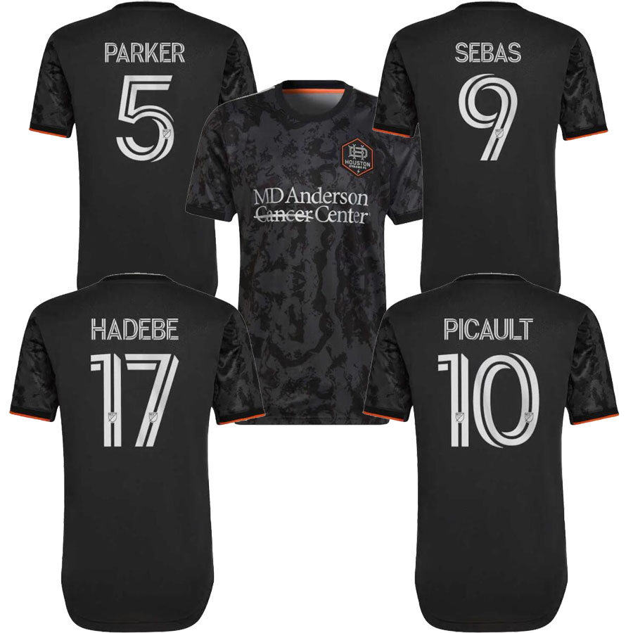

2022 2023 Houston Dynamo soccer jerseys home away orange black SEBAS PARKER HADEBE PICAULT 22 23 football shirts short sleeve -2XL