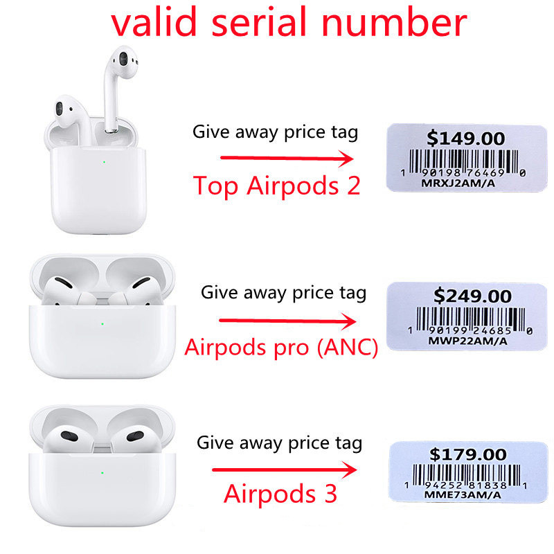 

VIP Old Customer Order Links High Quality Airpods Pro airPods 3 Wirless Earphones gen ANC GPS Rename H1 chip Bluetooth Headphones In-Ear Detection Wireless Charging, Valid serial number