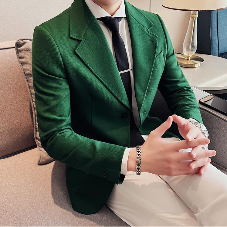 

Jackets High Quality Buttons Suits Men Clothing 2022 Wedding Dress Business Formal Wear Casual Blazer Coats 3XL-M