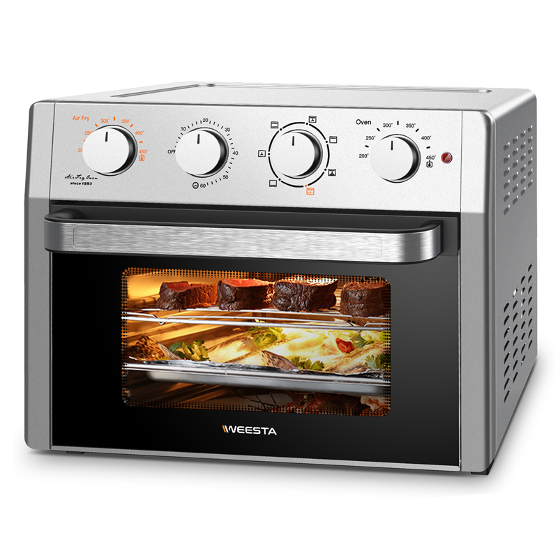 

Kitchen Furniture Air Fryer Toaster Oven Combo WEESTA 7-in-1 Convection Countertop 24QT Large Airfryer with Accessories & E-Recipes UL Certified