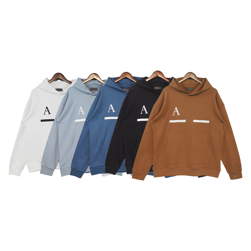 

Print designer men hoodie A pullover sweatshirts long sleeve hooded Round neck mens women loose miri fashion style  M L XL, Hi