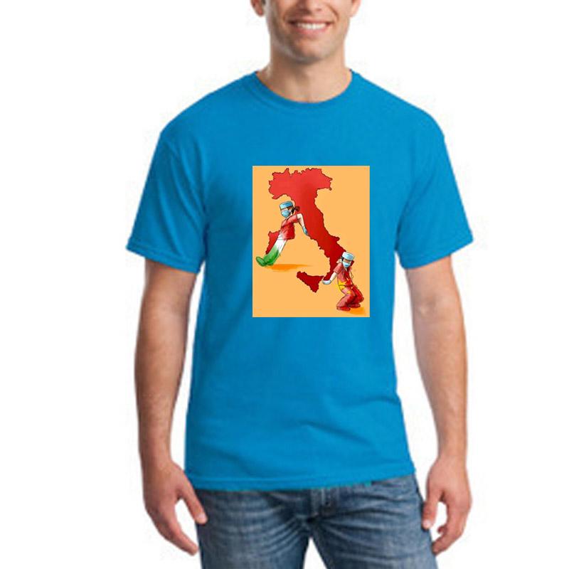 

Men's T-Shirts Euro Normal Size  To 3XL Adult With Printing Aurora Picture In Italy Po Shirt Men Women, Black