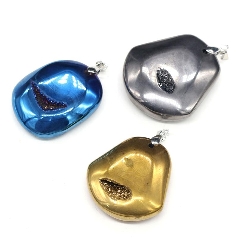 

Pendant Necklaces Style Non-magnetic Magnet Pendants Charms Irregular Shape For Jewelry Making DIY Necklace Size 35x50-45x55mm
