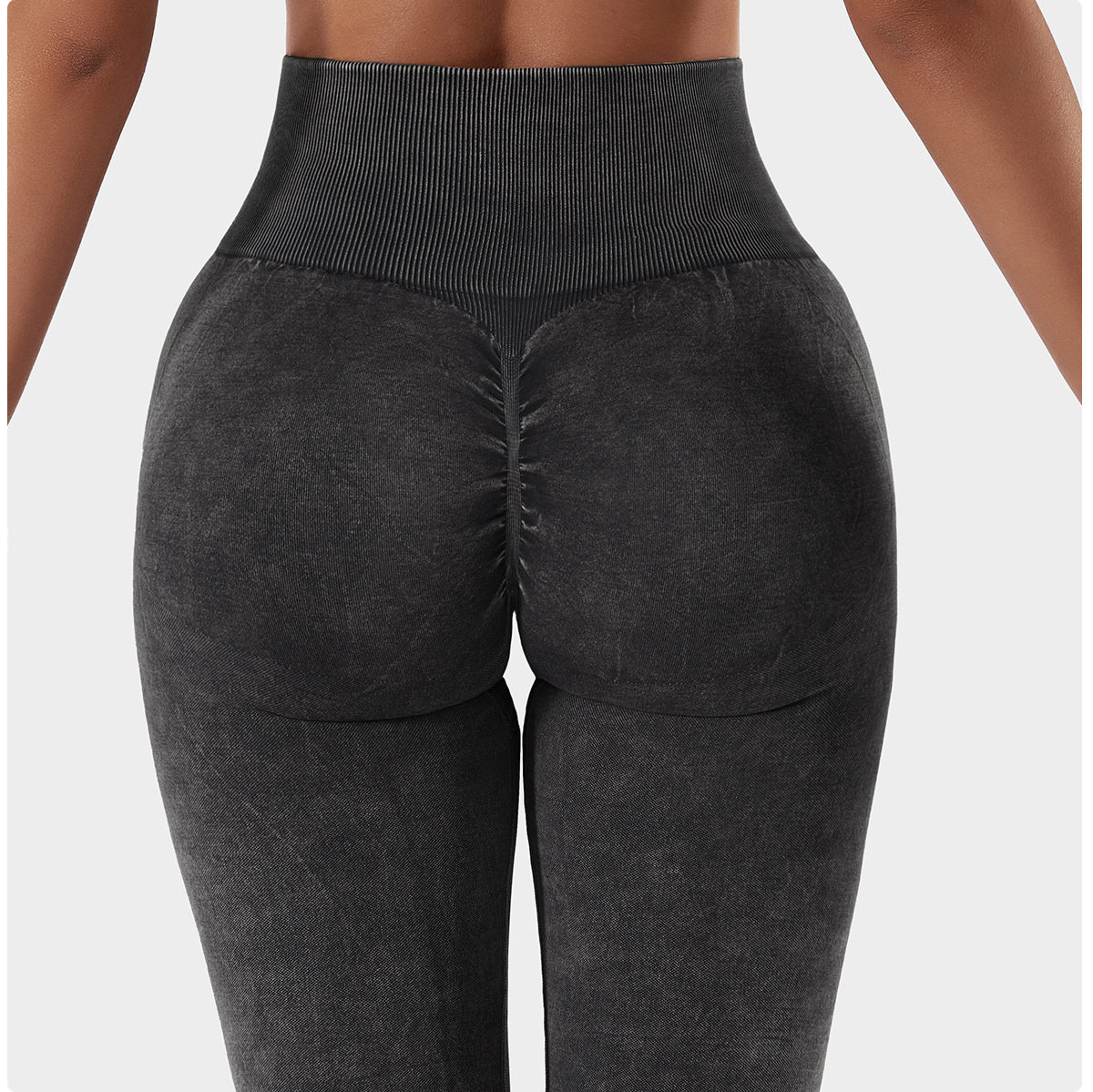 

Yoga Pants High Waist Slimming Peach Hip Raise Trousers Sports Tights Running Leggings Cycling Fitness Pants Women, Black
