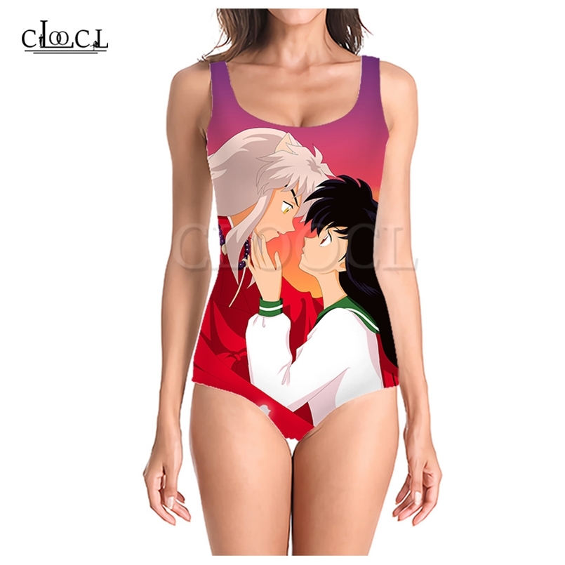 

Japanese Anime Inuyasha 3D Print Onepiece Swimwear Swimsuit Womens Swimming Bathing Suit Sleeveless Slim Sexy Girl 220617, One-piece swimsuit