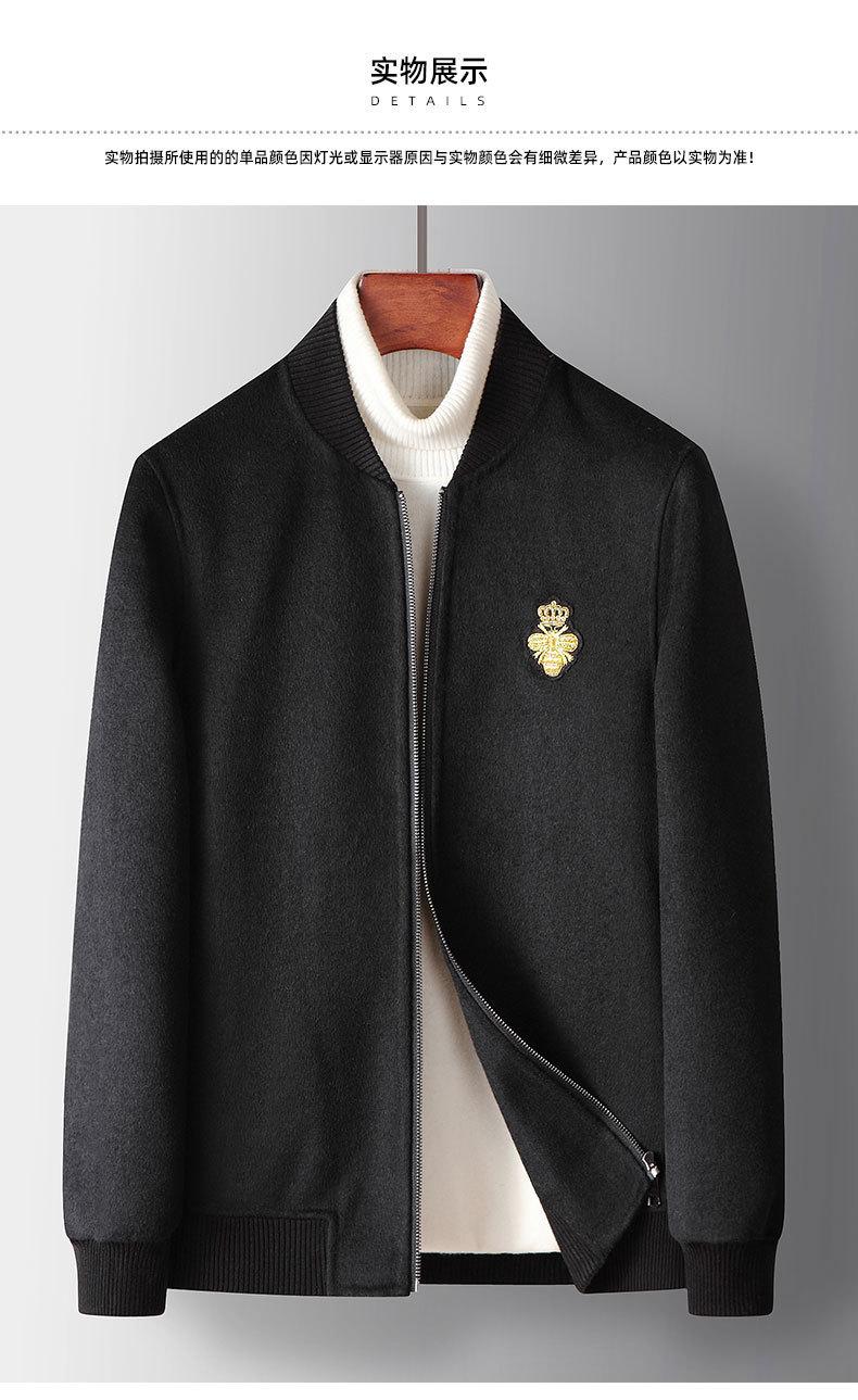 

Men's Jackets Rk2755 Fashion Coats & 2022 Runway Luxury European Design Party Style Clothing, Black;brown
