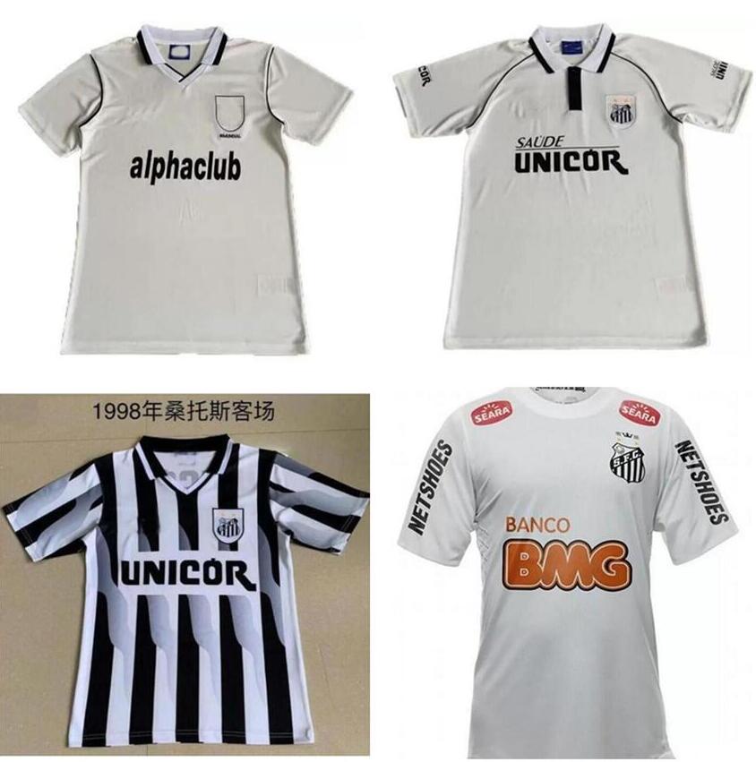 

12 13 NEYMAR JR Santos fc retro soccer jerseys 98 1999 2000 2001 PATO SANCHEZ SOTELDO classic vintage Davila Fulk Dejanini 98 99 00 01 Camiseta De FUtbol Football Shirt