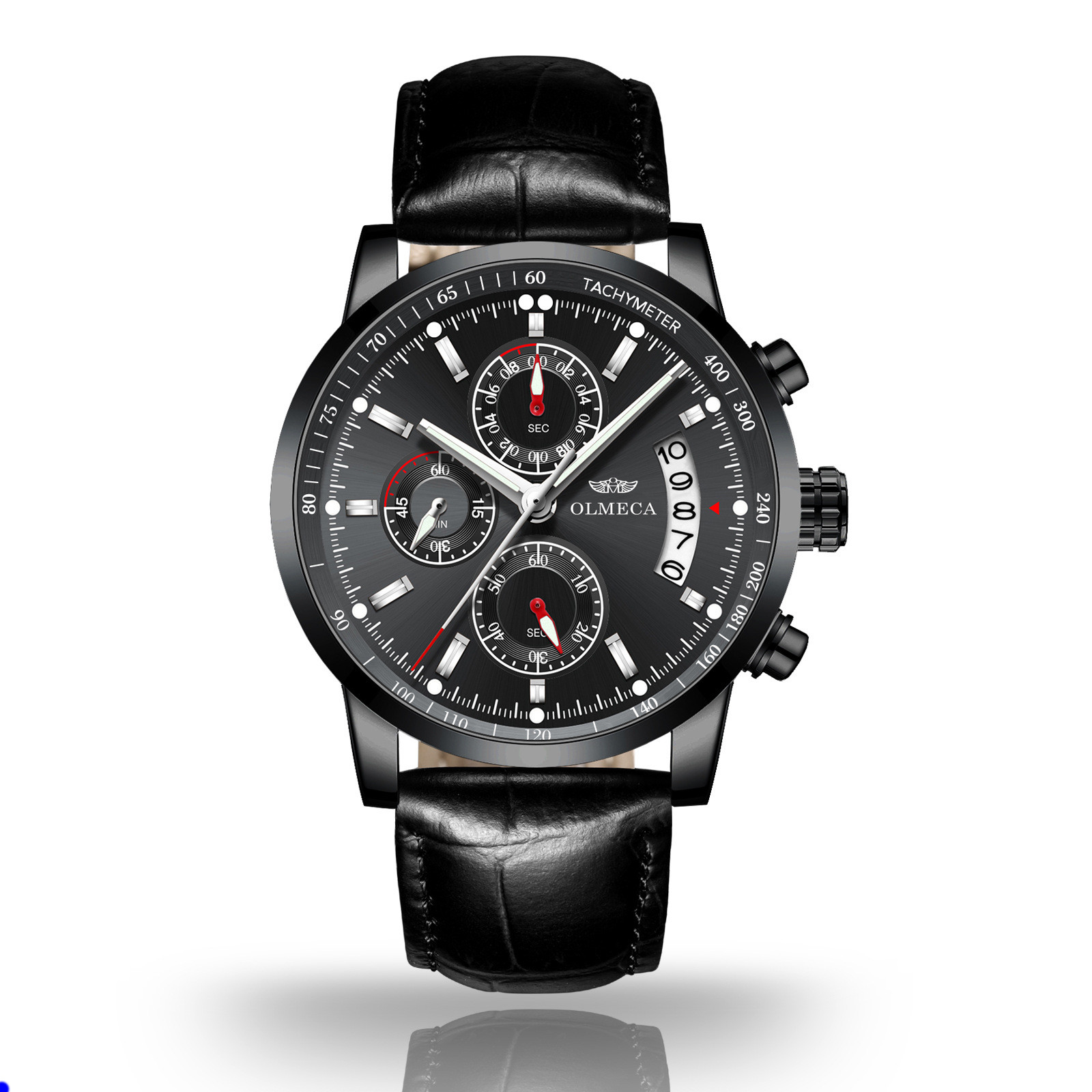 

cwp Men Watches Top Brand Luxury Male Leather Waterproof Sport Quartz Chronograph Military Wrist Watch Clock Relogio Masculino Wristwatches montre de luxe, Color 1