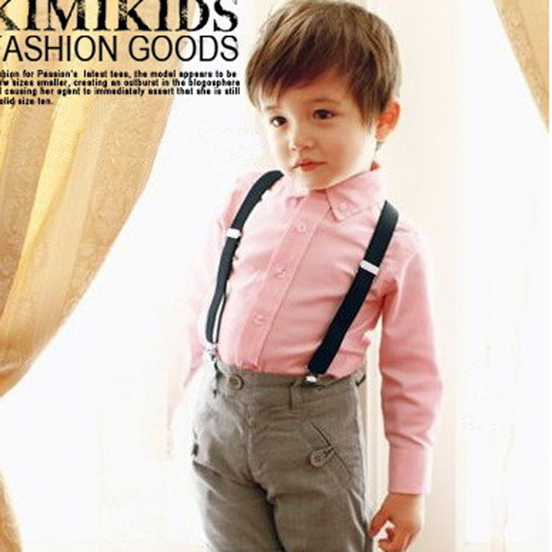 

New Children Kids Boy Girls Clip-on Y Back Elastic Suspenders Adjustable Braces Christmas gift full color SY222