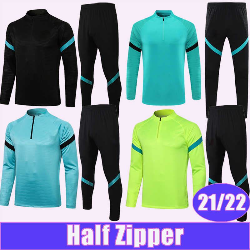 

21 22 BARELLA DZEKO Training Wear Soccer Jerseys ERIKSEN SKRINIAR BROZOVIC ALEXIS VIDAL Football Shirt Long sleeve Uniforms, C1116g529 21 22 half zipper black player