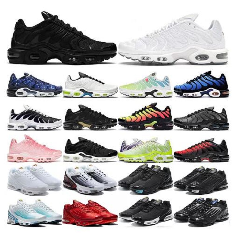 

man tn plus 3 running shoes Tn mens women triple white black Laser Blue Volt Glow Oreo womens Breathable sneakers trainers outdoor sports EUR 36-46, # 2