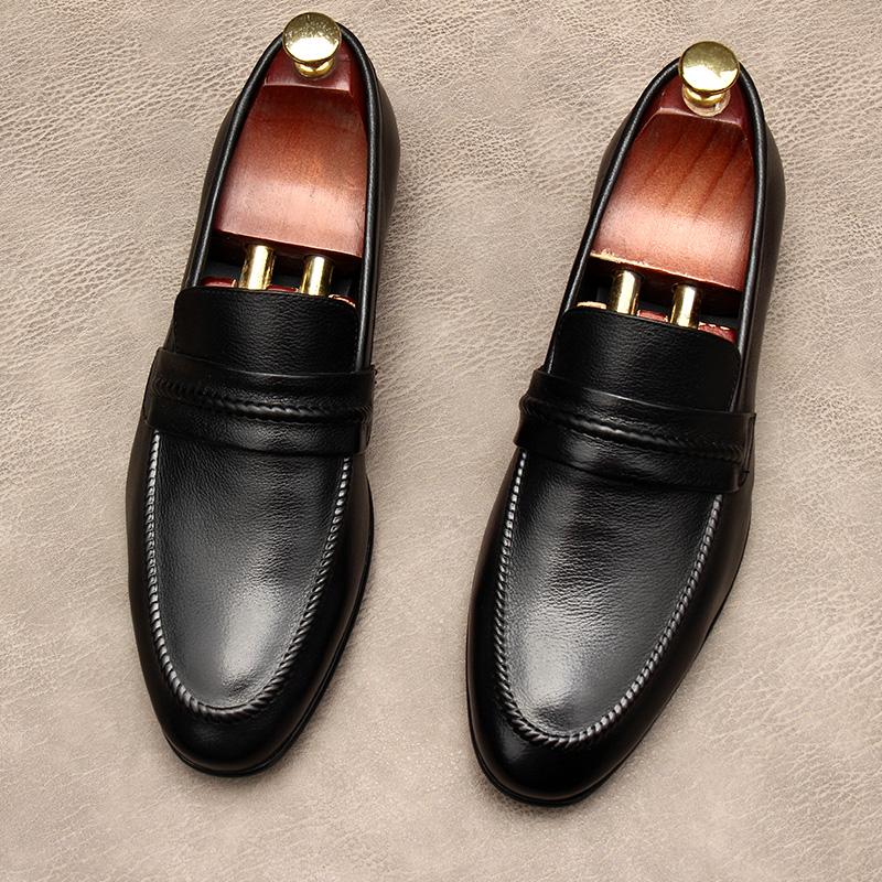

Dress Shoes Men Loafers For With Wedding, Black