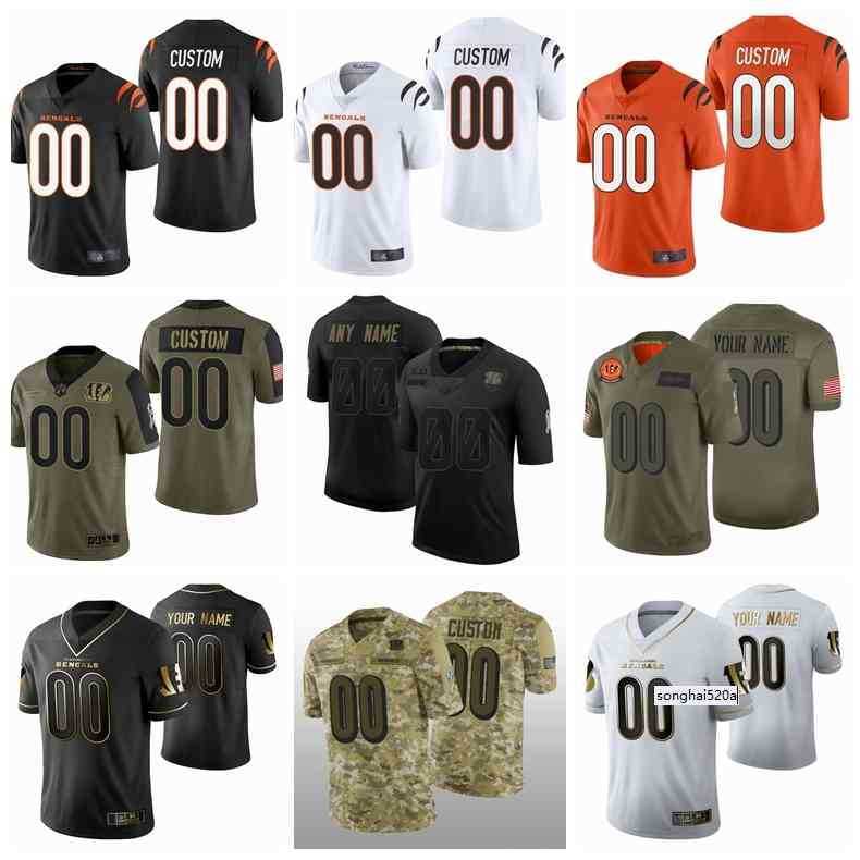 

2021 Custom Cincinnati Men Women Youth Bengal Football Edition City Split Vapor Limited Stitched Jersey Size S-6XL
