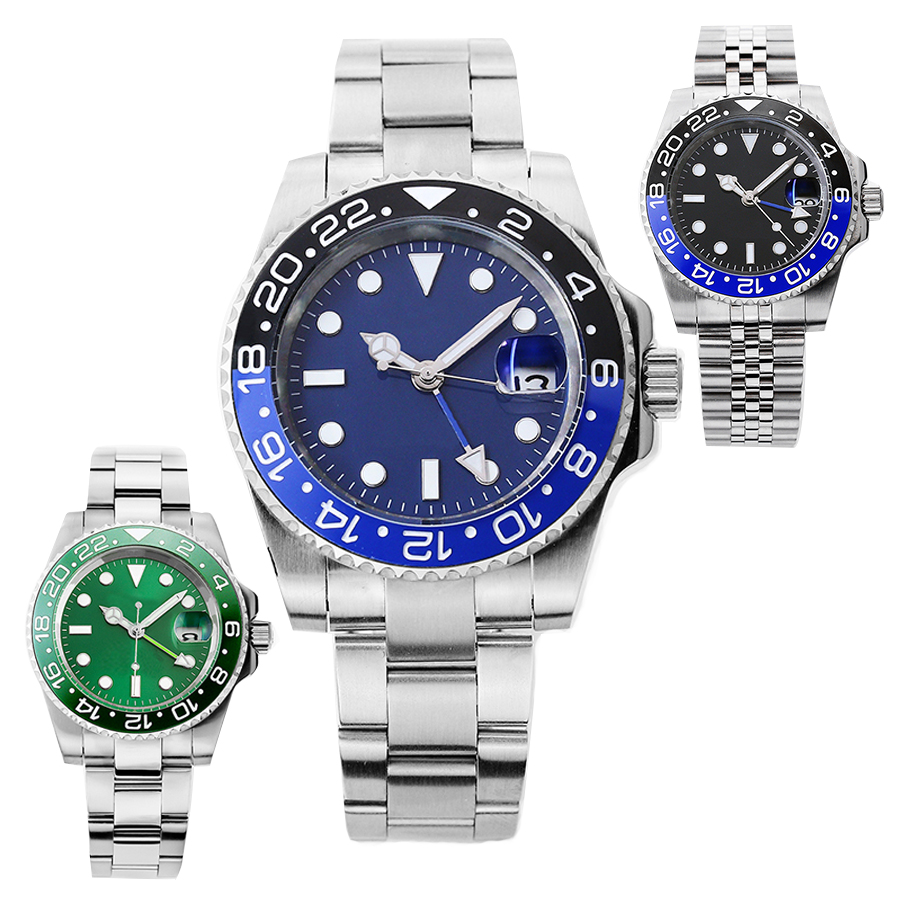 

Dual time F1 Men's Watch Red Ceramic Bezel Automatic Mechanical 41mm Watch 904L Stainless Steel Sapphire Glass Super Luminous Watches montre de luxe gift, Slotted screwdriver