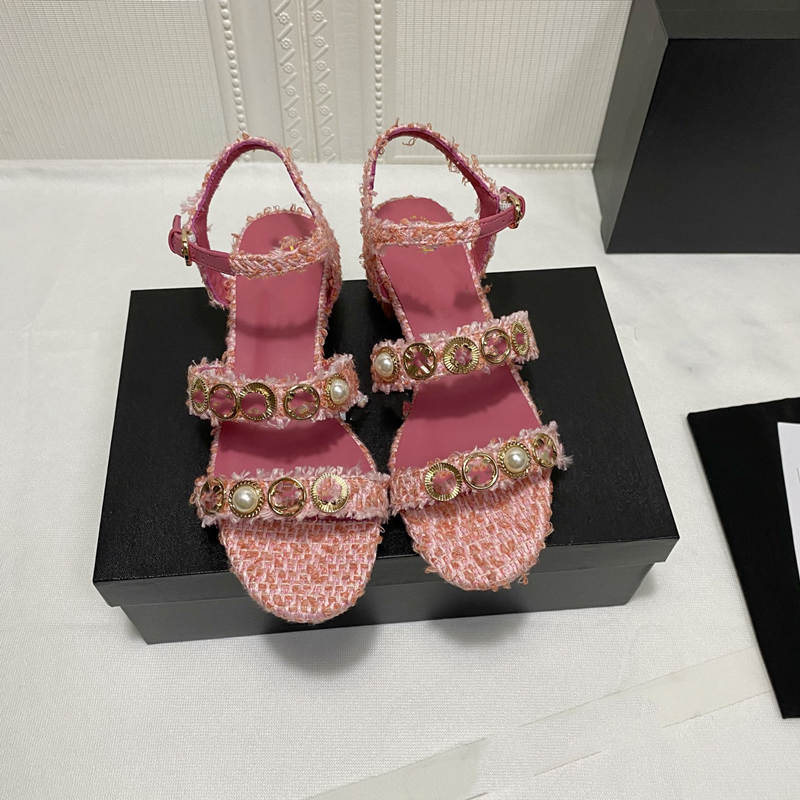 

Fashion-2022 Women Fashion Classic Premium Brand dress shoes sandals top quality sexy lady summer new style lovely size:35-40, Black