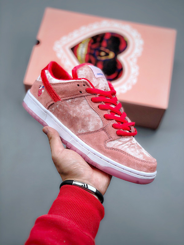 

Womens Shoes STRANGELOVEr X Dunks Low VALENTINE'S DAY SPECIAL BOX Basketball Shoe High Quality Sports Sneakers Color bright melon/gym red/med soft pink Size 36-47
