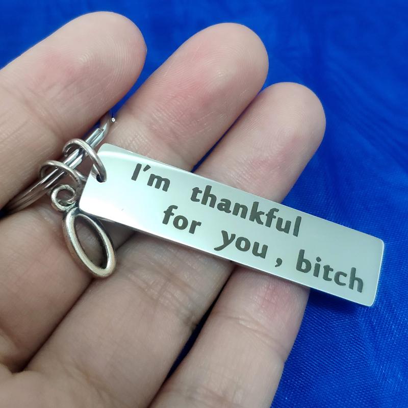 

Keychains Creative Lanyard For Keys Stainless Steel Rectangle Funny Couple Gift 26 Letter DIY Collocation Mirror Pendant Personality
