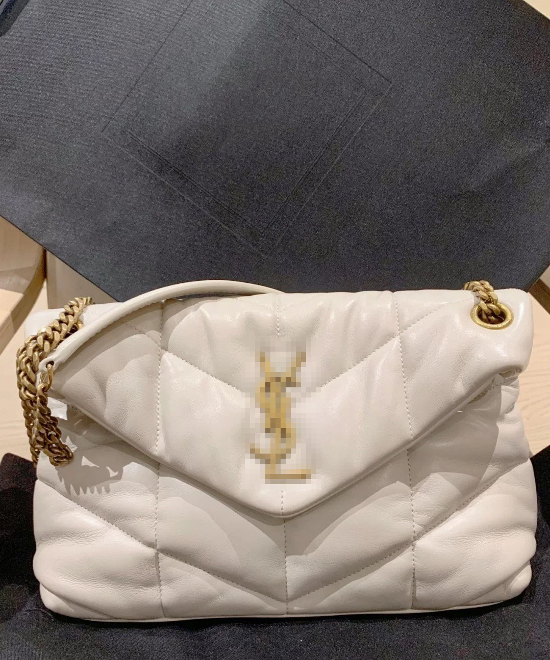 

Soft Sheepskin Loulou Puffer Shoulder Crossbody Bag Designer Luxury Handbags Chain Envelope Messenger Bag Women Lady Flap Purses, Add box