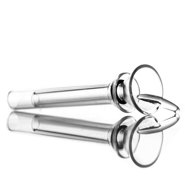 

Hookahs Slider Funnel Hand Blown Smoking Accessories With Handle Manufacture Glass Bowl Stem Vase Bong downstem for water pipe