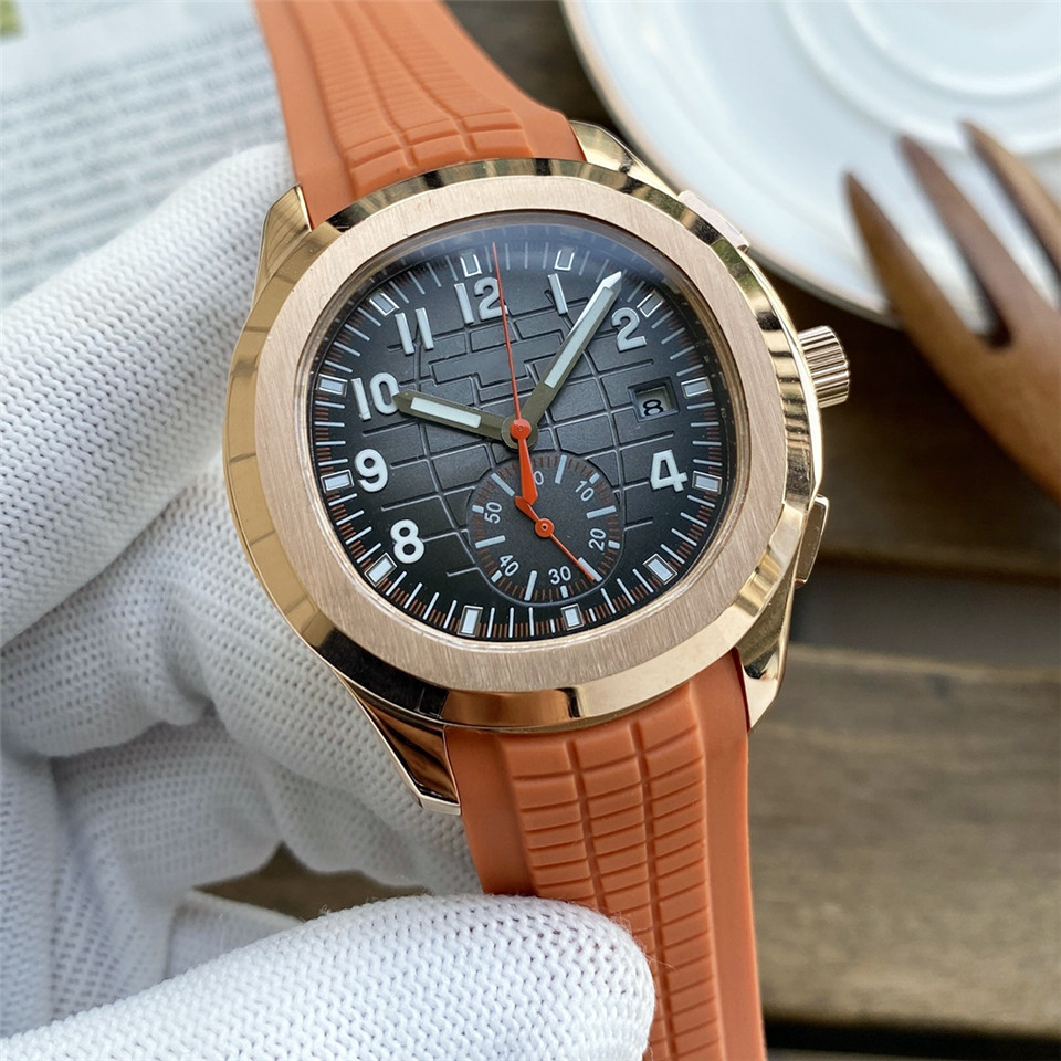 Montre de luxe pour hommes, automatique, mécanique, pointeur lumineux, bracelet en caoutchouc, grenade, Relogio Masculino