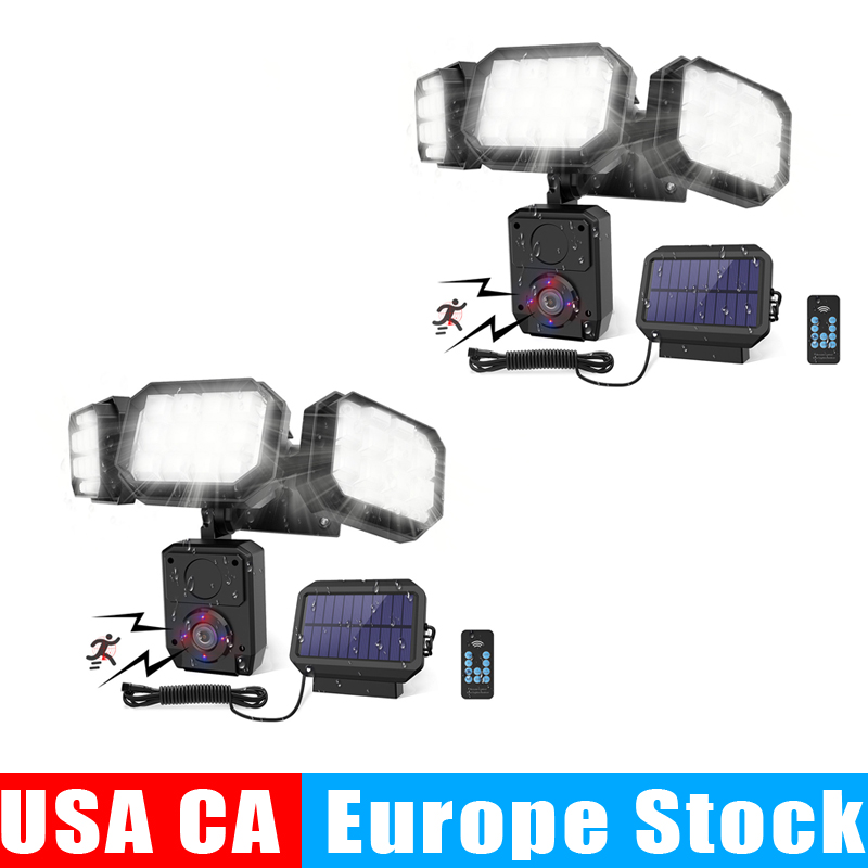 

Solar Lights Outdoor 120 LED 6500K Motion Sensor Lights Cordless 380° Wide Angle Illumination IP65 Waterproof Security Flood Light USA CA Europe Stock Crestech888