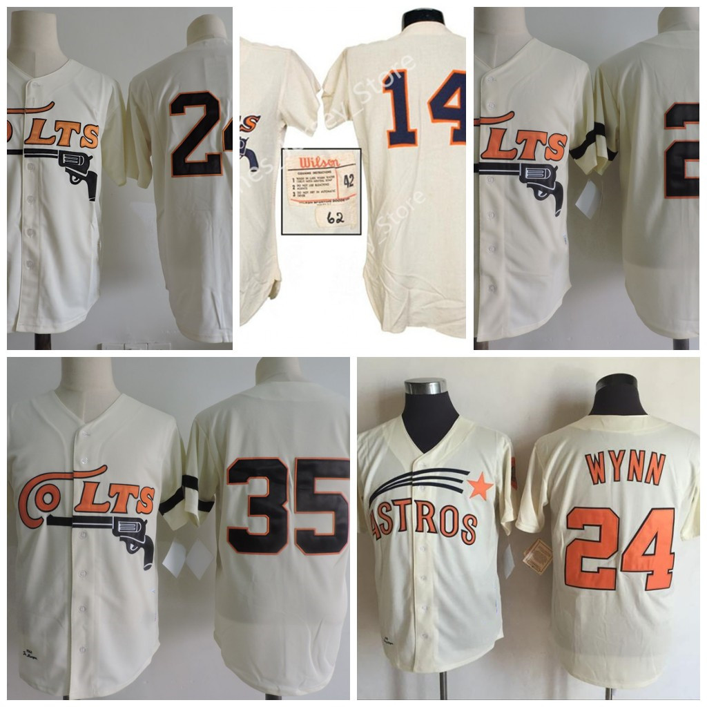 

14 Bob Aspromonte Vintage 1962 35 Joe Morgan Baseball Jerseys 2 Nellie Fox 24 Jimmy Wynn Cream Mitchell & Ness Throwback Baseball Jersey, 35 joe morgan jersey