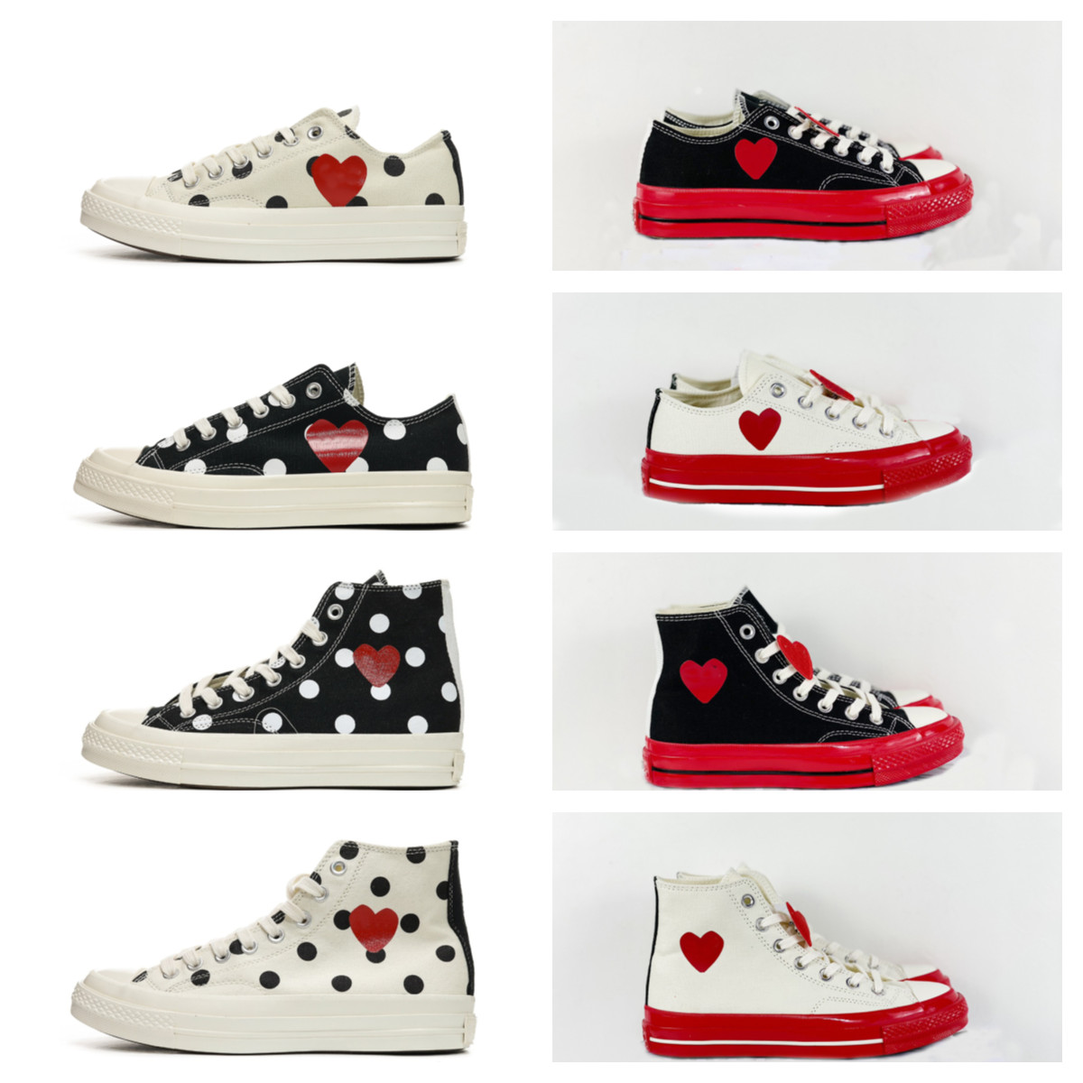 

Casual men womens canvas shoes star Commes Des Garcons PALY Sneakers chucks 1970 OX Red Midsole Big Eyes taylor Jointly Name women CDG Dots running shoes, Do not choose;other color;contact me