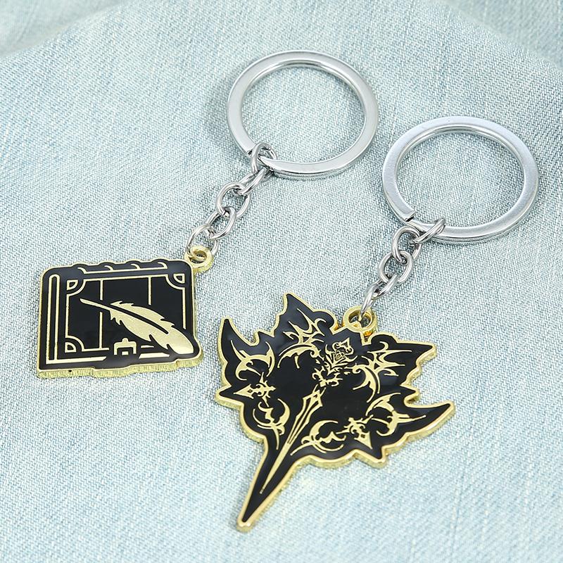 

Keychains Game Tales Of Arise 25th Anniversary Keyrings Accessories Key Holder Metal Chain Gift Men Jewelry