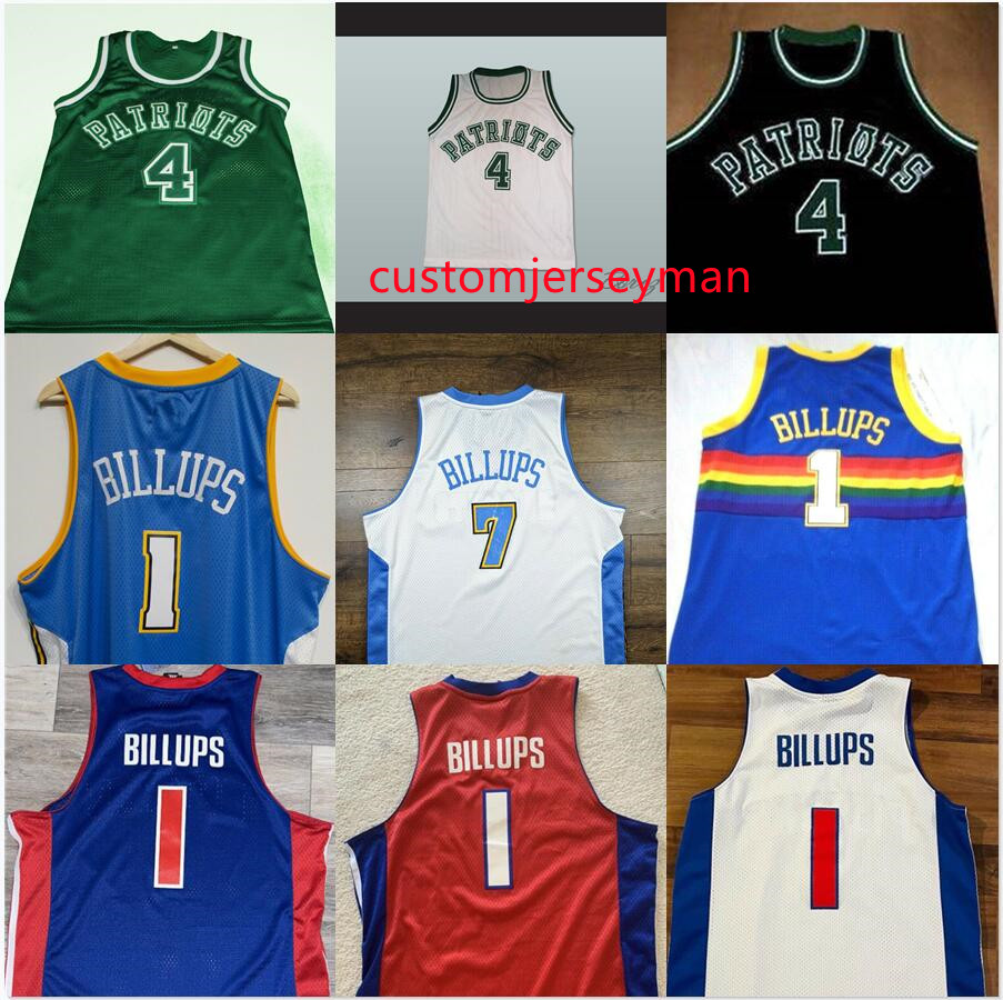 

college basketball jersey George Washington High School Chauncey 1 Billups throwback jerseys vintage mesh stitched embroidery custom big size -5XL, Red