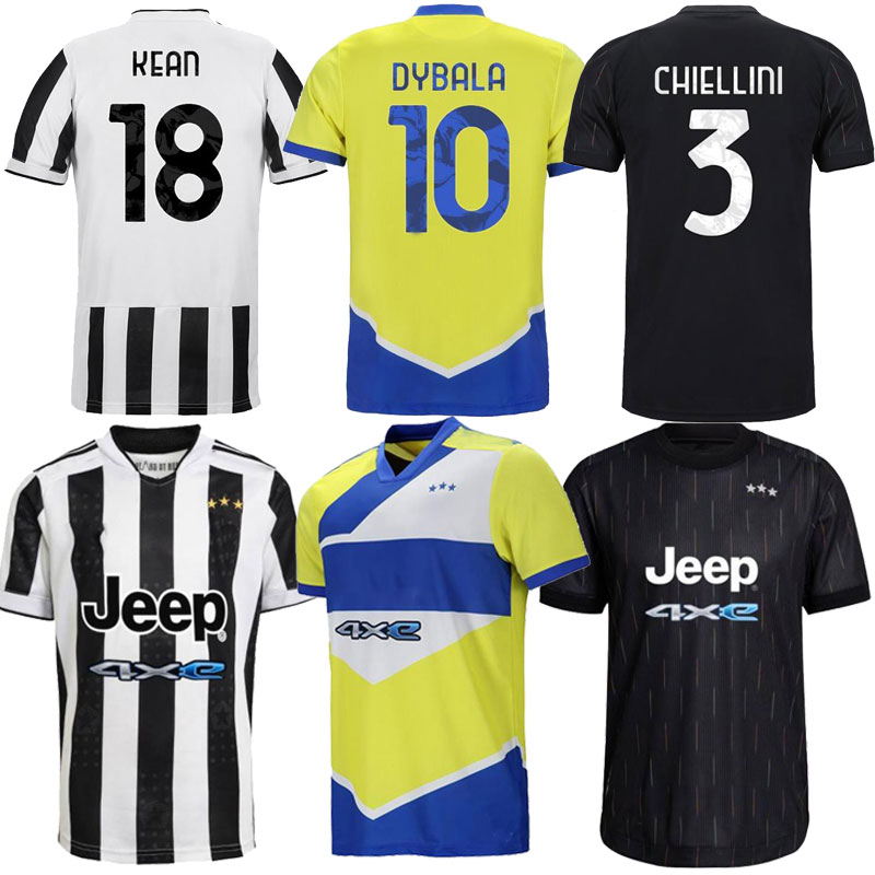 

player fans version DYBALA CHIESA 21 22 soccer jerseys juventus LOCATELLI KEAN KAIO JORGE MORATA KULUSEVSKI football shirt DE LIGT Custom 2021 2022 men women kids kit, 2122